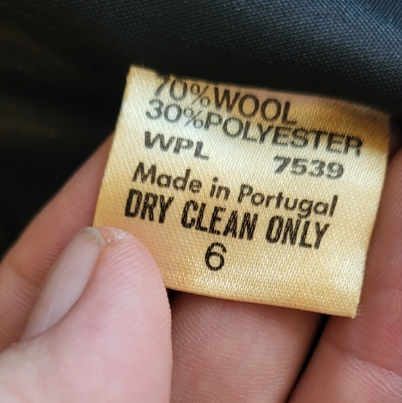 Vintage Diane Von Furstenberg Women's Funky Mod Plaid Wool Blazer Size 6 - Picture 16 of 16